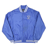 HOLLOWAY Mens Blue Baseball Button Jacket M Polyester Blend Varsity Sports