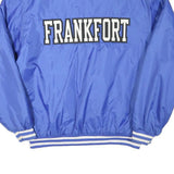 HOLLOWAY Mens Blue Baseball Button Jacket M Polyester Blend Varsity Sports