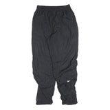 REEBOK Womens Joggers Black M W28 L28 Polyester Blend Slim Tapered Comfortable