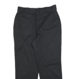 DICKIES Mens Cotton Blend Black Regular Straight Trousers W29 L27 Workwear