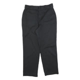 DICKIES Mens Cotton Blend Black Regular Straight Trousers W29 L27 Workwear