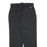 DICKIES Mens Cotton Blend Black Regular Straight Trousers W29 L27 Workwear