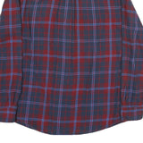 CHAPS Mens Blue & Red Check Shirt L Cotton Long Sleeve Button Front