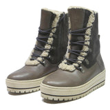 TAMARIS Womens Lace-Up Ankle Boots Grey & Black Synthetic UK 5 Winter Warmth