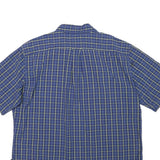 NAUTICA Mens Blue & Green Check Shirt XL Button Down Casual Summer