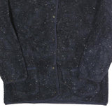 ANDY JOHNS Womens Navy Blue Flecked Button Wool Blend Jacket M Coat Classic