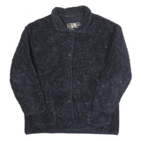 ANDY JOHNS Womens Navy Blue Flecked Button Wool Blend Jacket M Coat Classic