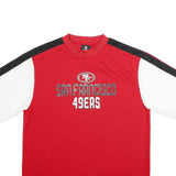 REEBOK Mens Red & White San Francisco 49ers Graphic T-Shirt S Short Sleeve Crew