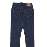 LEVI'S Womens Slim Blue Denim Slim Jeans Cotton Blend W25 L29 Stylish Zip