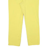 LAUREN RALPH LAUREN Womens Jeans Yellow Regular Straight Denim W32 L28 Button