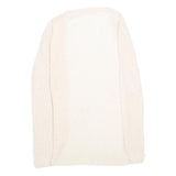 CHICOREE Womens Cream Open Front Plain Knit Pullover Jumper M Soft Casual