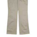 DICKIES Womens Regular Fit Beige Cotton Blend Zip Trousers W34 L31 Workwear