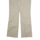 DICKIES Womens Regular Fit Beige Cotton Blend Zip Trousers W34 L31 Workwear