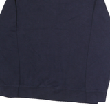 CHAPS Mens Navy Zip Neck Sweatshirt M Embroidered Logo Cotton Pullover