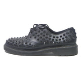 DR MARTENS 1461 Mens Lace-Up Shoes Black Leather UK 9 Studded Punk Rock Fashion