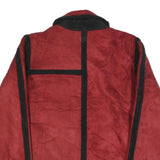 COLDWATER CREEK Womens Red & Black Zip Jacket M Polyester Blend Colourblock