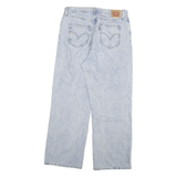 LEVI'S Womens High Waisted Straight Jeans Blue Loose Straight Denim Light W32