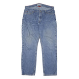 TOMMY HILFIGER Womens Regular Fit Blue Denim Jeans W36 L30 Classic Cotton Blend