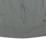 TE VERDE Womens Grey Cargo Mini Polyester Blend Skort Size M Adjustable Waist
