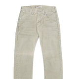 LEVI'S Mens Corduroy Beige Regular Straight Trousers W28 L32 Classic Casual