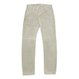 LEVI'S Mens Corduroy Beige Regular Straight Trousers W28 L32 Classic Casual