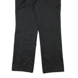 CELIA COTOURE Womens Wool Blend Black Regular Fit Straight Leg Trousers W35 L30