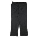 CELIA COTOURE Womens Wool Blend Black Regular Fit Straight Leg Trousers W35 L30