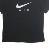 NIKE Mens Black Air Graphic T-Shirt M Short Sleeve Crew Neck Cotton Casual
