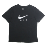 NIKE Mens Black Air Graphic T-Shirt M Short Sleeve Crew Neck Cotton Casual