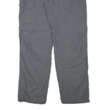 COLUMBIA Womens Grey Polyester Blend Zip Regular Cargo Trousers W35 L31 Outdoor
