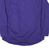 PRO ELITE Mens Blue Plain Shirt XL Button Collar Cotton Blend Casual Workwear