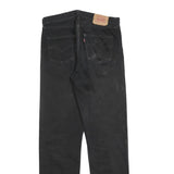 LEVI'S 321 02 Mens Black Regular Straight Denim W33 L36 Classic Cotton Blend Zip