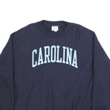 CHAMPION REVERSE WEAVE Mens Navy Blue Carolina Crew Neck 2XL Sweatshirt Classic