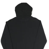 ELLESSE Womens Black Hoodie UK 10 Cotton Blend Pullover Hooded Sweatshirt