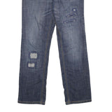 TOMMY HILFIGER Mens Jeans Blue Slim Straight Denim Medium W30 L30 Distressed