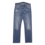 LEVI'S 513 Mens Slim Jeans Blue Denim Medium W30 L32 Zip Cotton Blend