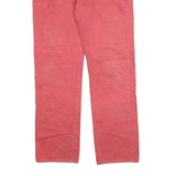 GUESS Womens Regular Fit Red Denim Jeans W36 L32 Classic Zip Cotton Blend