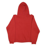 RUSSELL ATHLETIC Mens Red Baseball Pullover Hoodie S Cotton Blend