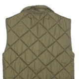 DICK'S Mens Green Quilted Sleeveless Zip Jacket XL Polyester Padded Outdoor