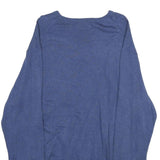 POLO RALPH LAUREN Mens Blue Plain Cotton V-Neck Basic Knit 2XL Jumper