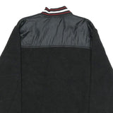 CHAMPION Mens Black Zip Jacket XL Polyester Blend Varsity Style Logo