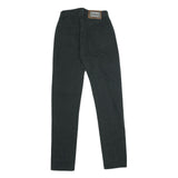 DI RAFFAELE Womens Regular Fit Black Cotton Denim Jeans W26 L33 Slim Straight