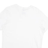 TOMMY HILFIGER Mens White L T-Shirt Short Sleeve Crew Neck Plain Cotton
