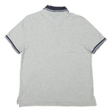 TOMMY HILFIGER Mens Grey Short Sleeve Plain M Polo Shirt Pocket Logo