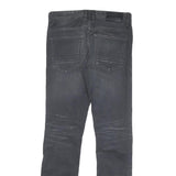 BOSS Mens Jeans Black Regular Straight Denim Medium W30 L32 Stylish Zip Closure