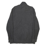 CALVIN KLEIN Mens Grey Jacket L Cotton Blend Zip Casual Outerwear