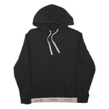 CALVIN KLEIN Womens Black Hoodie M Logo Band Bottom Pullover Hooded Jumper