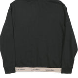 CALVIN KLEIN Womens Black Hoodie M Logo Band Bottom Pullover Hooded Jumper