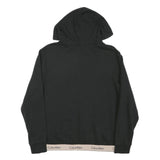 CALVIN KLEIN Womens Black Hoodie M Logo Band Bottom Pullover Hooded Jumper