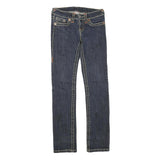TRUE RELIGION Womens Dark Blue Regular Jeans Denim W27 L29 Classic Cotton Zip
